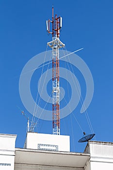 A cell site, cell tower, or cellular base station