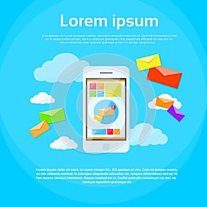 Cell Smart Phone Envelope Send Business Mail