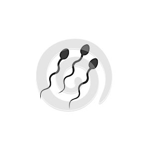 Cell sperm icon vector illustration flat style