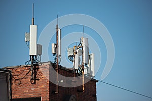 cell towers on the roof