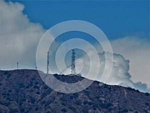 Cell Towers on Top of Mountain