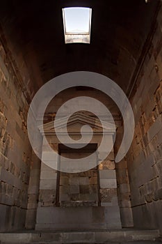 The cella of the Garni temple, Armenia photo