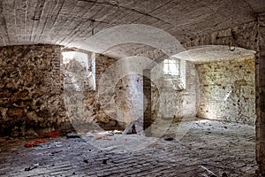 Cellar in an abandoned mansion