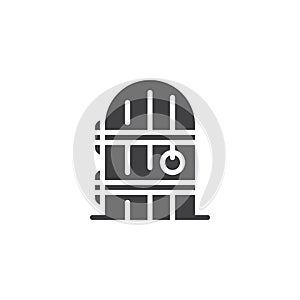 Cellar door vector icon