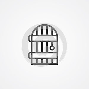 Cellar door vector icon sign symbol