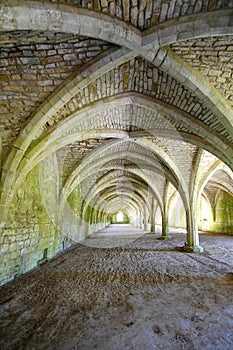 Cellarium With Vaulted Ceiling, Fountains Abbey
