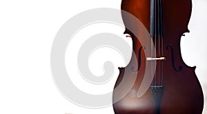 Cello in dramatic light