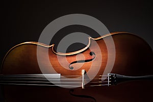 Cello silhouette photo