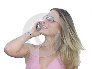 Cellphone girl photo