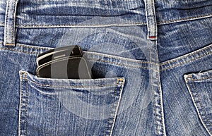 Cellphone and jeans