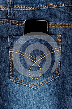 Cellphone in jeans pocket