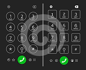 Cellphone keypad screen