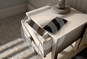 Cellphone Next To The Bed