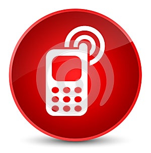Cellphone ringing icon elegant red round button