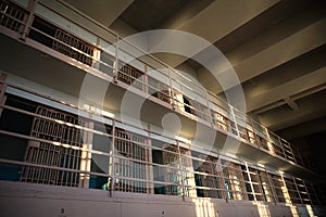 Cells in Alcatraz Island prison