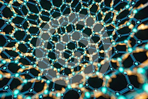 Cells and biological chain,molecules and abstract conception,3d rendering