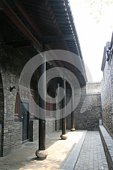 cells in an old mansion (the former seat of the government) in pingyao (china)