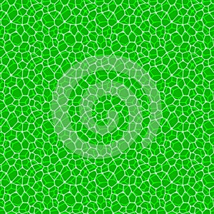 Cells seamless pattern. Fresh green leaves structure vector illustration. cellular repeated texture for scientific, eco