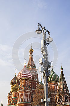 cellular antena mast tower Kremlin Moscow center city