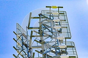 Cellular base station steel tower detail