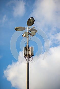 Cellular Base Station on a Street Lamp