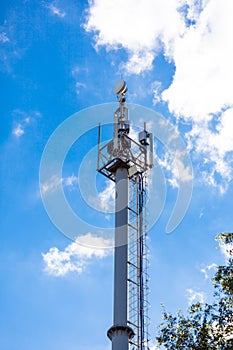 Cellular network mobile telephony radio tower