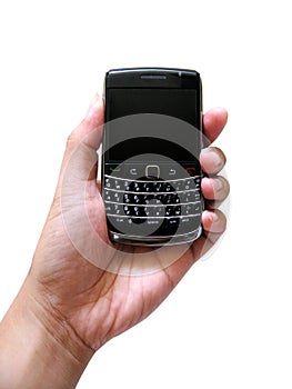 Cellular phone in hand