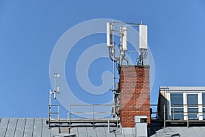 Cellular phone network telecommunication tower