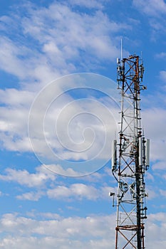 Cellular repeter tower for 2g, 3g and 4g transmision - GSM photo