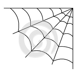 Cellular spiderweb icon, outline style photo