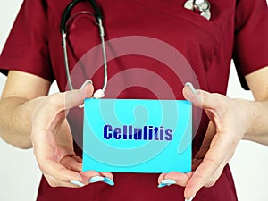Cellulitis phrase on the page photo