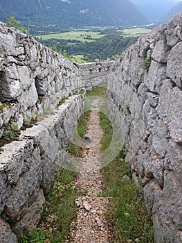 Celo, artillery fortification in Slovenia. photo