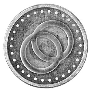 Celo Grunge Silver Coin, Token