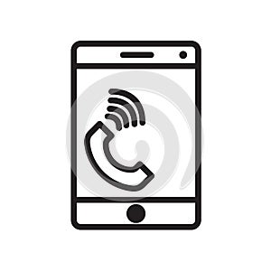 celphone icon isolated on white background