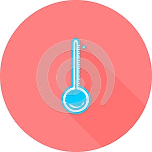 Celsius or fahrenheit meteorology thermometer measuring heat or cold, vector illustration. Thermometer equipment showing hot or co