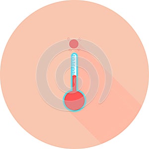 Celsius or fahrenheit meteorology thermometer measuring heat or cold, vector illustration. Thermometer equipment showing hot or co