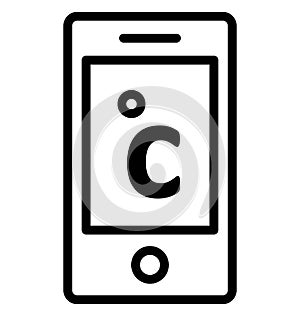 Celsius Vector Icon which can easily modified or edit
