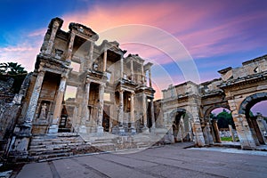 Celsus Library at Ephesus ancient city in Izmir, Turkey.