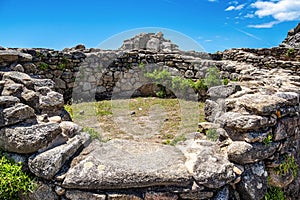 Celtic Castro de Barona, Galician Iron Age forts. Porto do Son, Coruna, Galicia, Spain photo