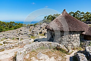 Ruins of ancient Celtic village in Santa Tecla - Galicia, Spain
