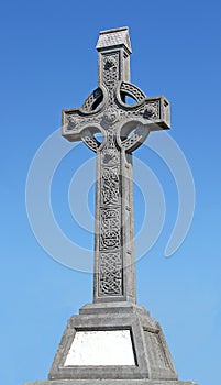 Celtic cross on a blue sky