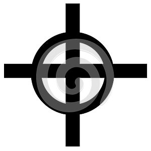 celtic cross symbol with white background. Christian ancient cross symbol. photo
