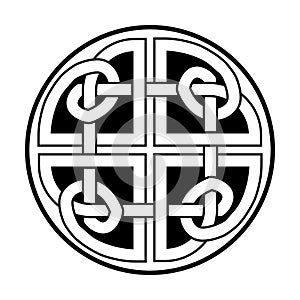 celtic dara knot irish symbol isolated on white background logo icon.