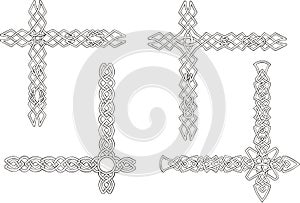 Celtic decorative knot corners