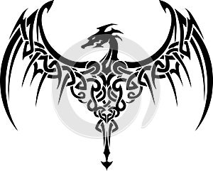 Keltský drak tetovanie 