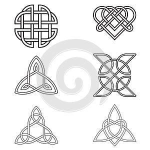 Celtic Endless Knot isolated on white background