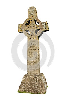 Celtic. High cross of the scriptures. Clonmacnoise. Ireland photo