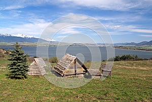 Celtic houses on Havranok hill, Slovakia