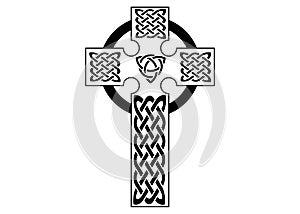 Celtic irish cross symbol vector