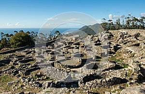 Celtic Iron Age Hill Fort, Santa Tecla, Galicia, Spain photo